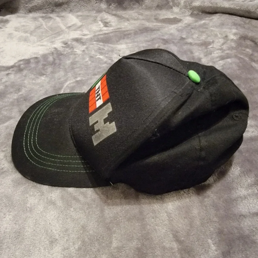Minecraft Snapback Hat Kids OSFM Black Excellent Creeper TNT 